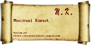 Mocznai Kanut névjegykártya